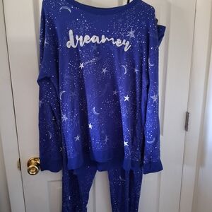 Secret Treasures Purple Star & Moon 'Dreamer' Pajama Set